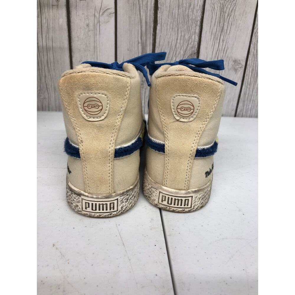 Puma Make History Now Clyde Mid x Black Fives Jr Sneaker Creme Brulee Size 6C - Picture 4 of 6